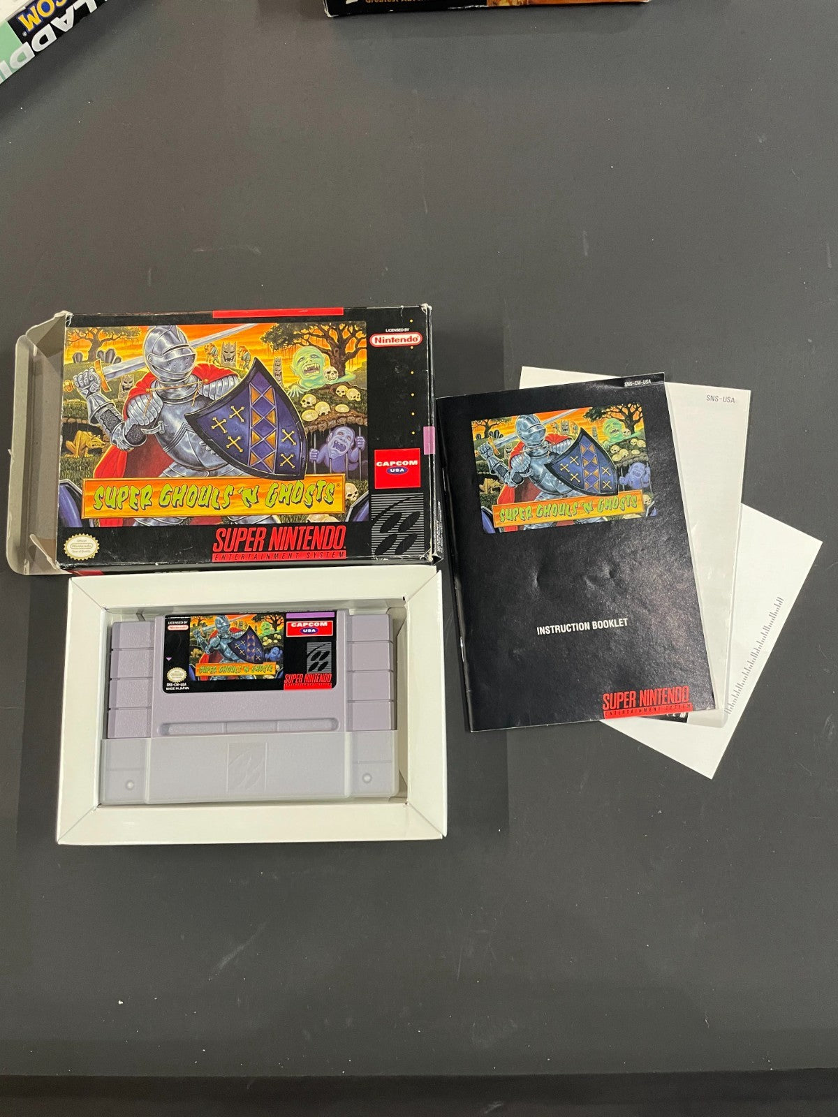 Super Ghouls 'N Ghosts - Nintendo SNES - Boxed & Complete - USA