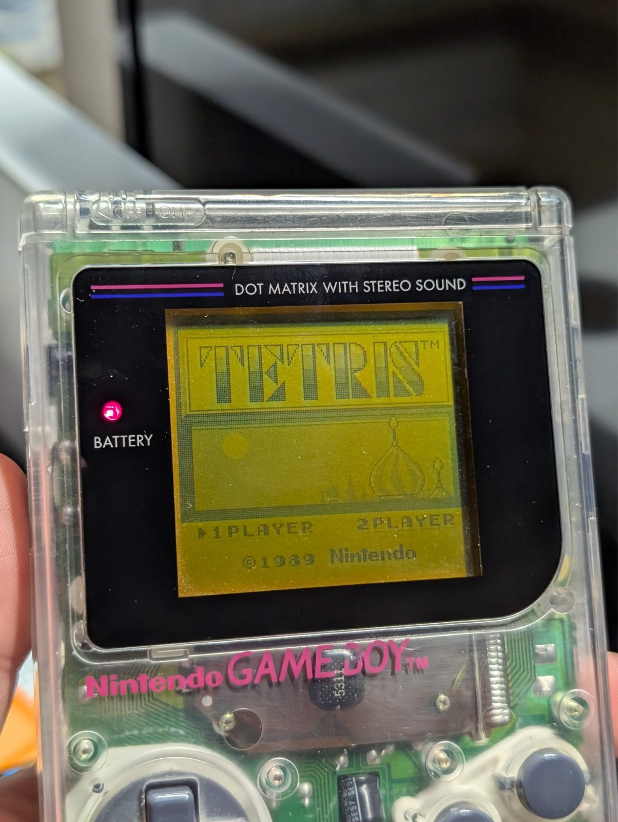 Nintendo Gameboy DMG Original - Clear - Tested Good Condition