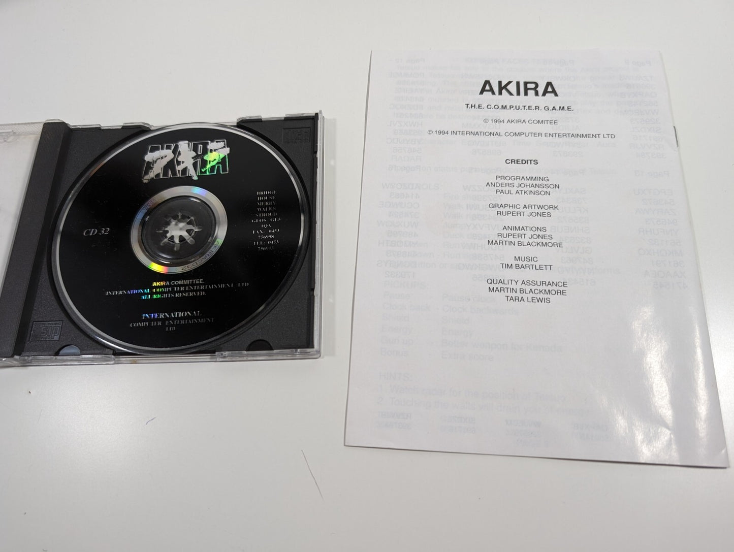 Akira - Commodore Amiga CD32 - Big Box - No T-Shirt