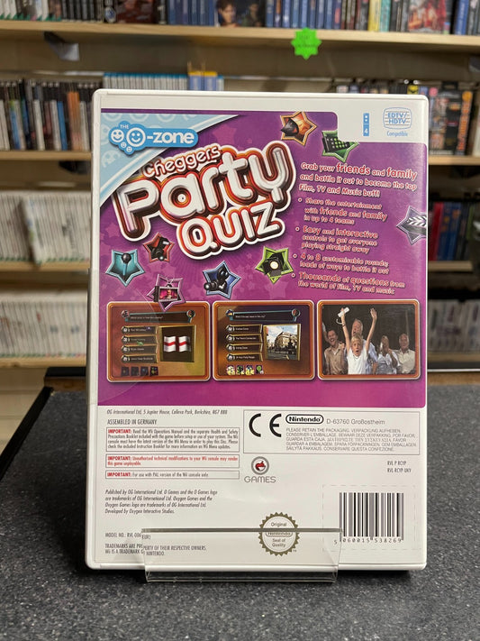 Cheggers Party Quiz: Fun, Family Trivia! - Nintendo Wii - SEALED
