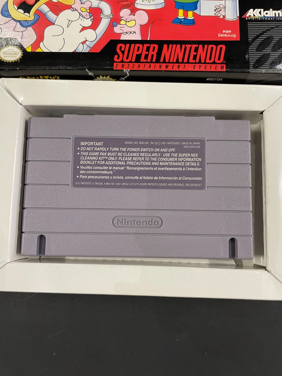 Krusty's Super Fun House - SNES - Boxed with Manual - USA