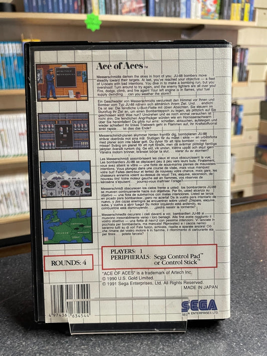 Ace of Aces - Sega Master System - Boxed with Manual