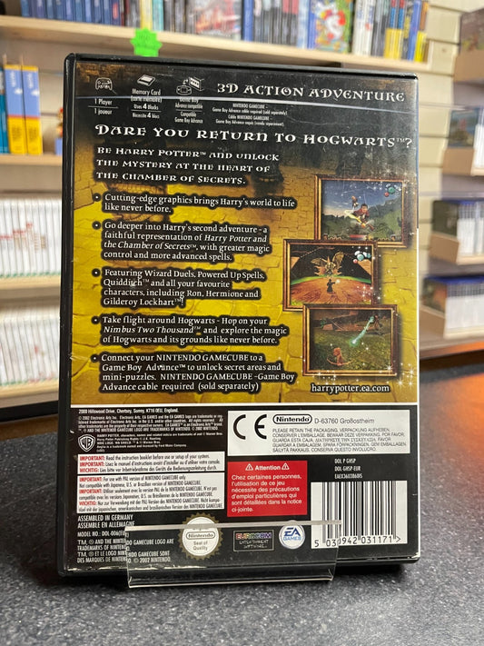 Harry Potter and the Chambers of Secrets - Nintendo GameCube - Complete w/Manual