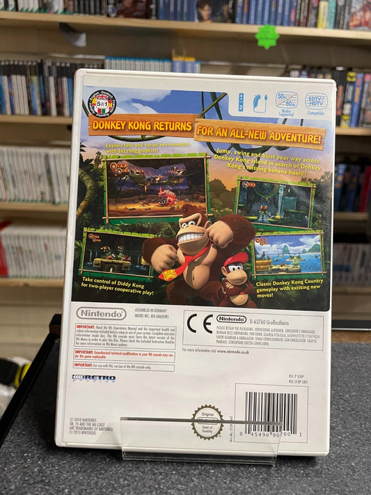 Donkey Kong Country Returns - Nintendo Wii - Complete with Manual