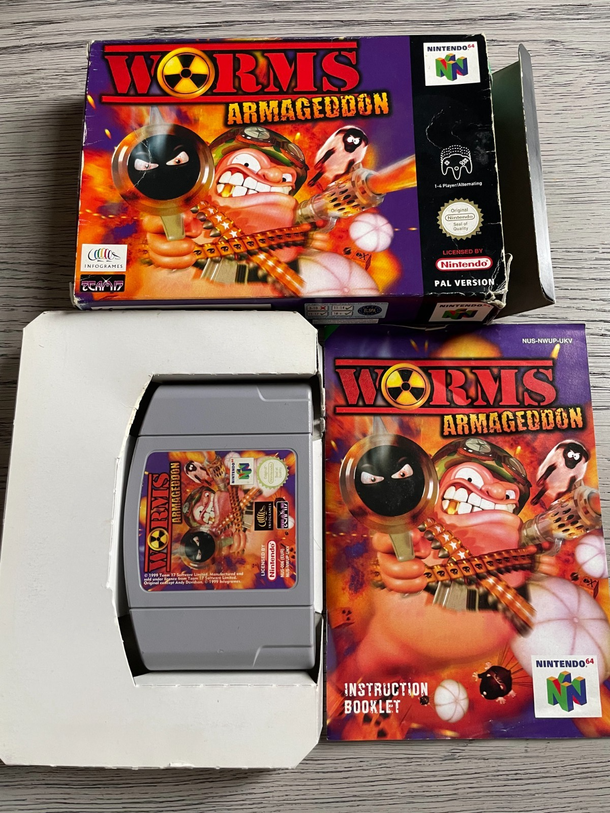 Worms: Armageddon - Nintendo 64 N64 - Boxed & Complete