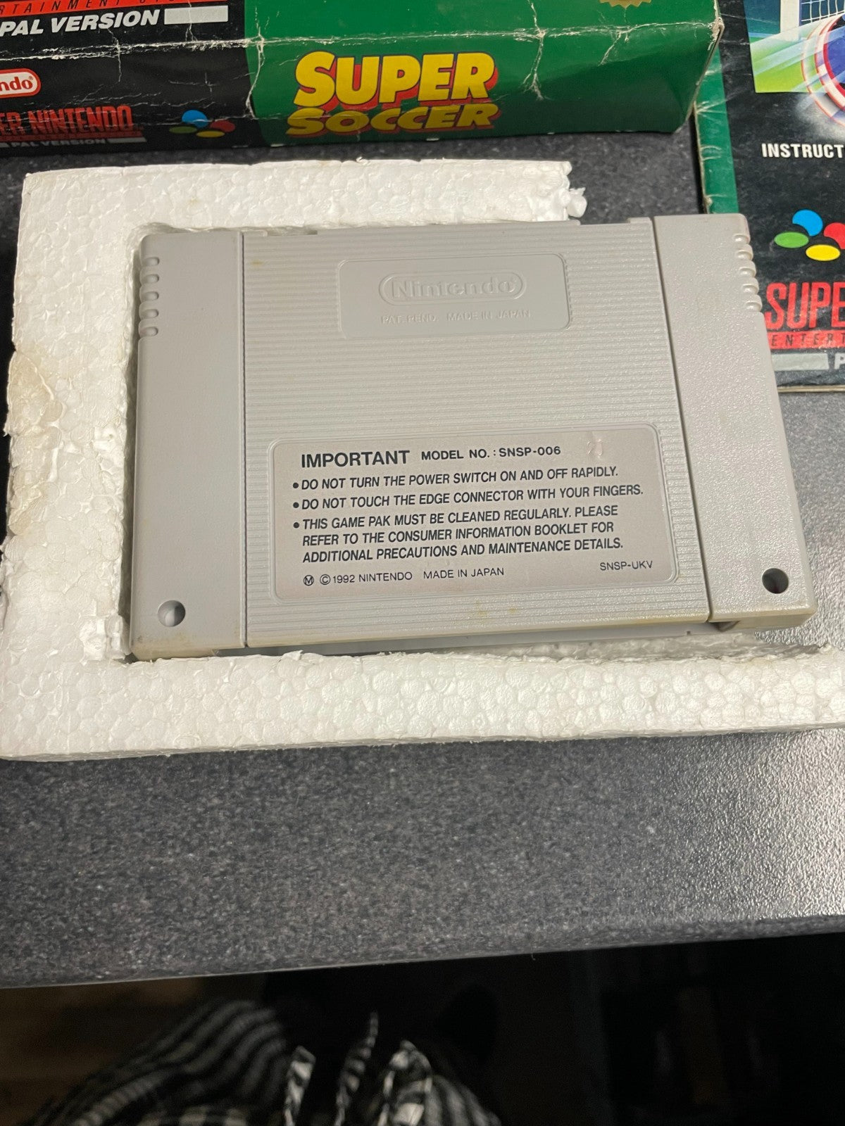 Super Soccer -Super Nintendo Entertainment System SNES - Boxed with Manual