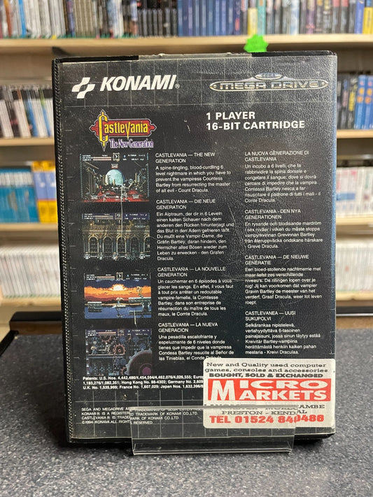 Castlevania: The New Generation - Sega Mega Drive - Boxed & Complete
