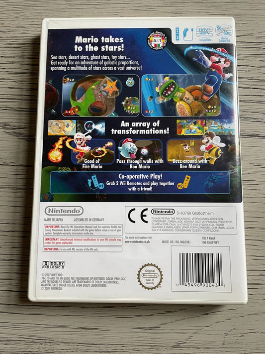Super Mario Galaxy - Nintendo Wii - Complete with Manual