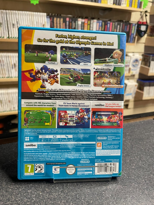 Mario & Sonic at the Rio 2016 Olympic Games - Nintendo Wii.U - Boxed no Manual