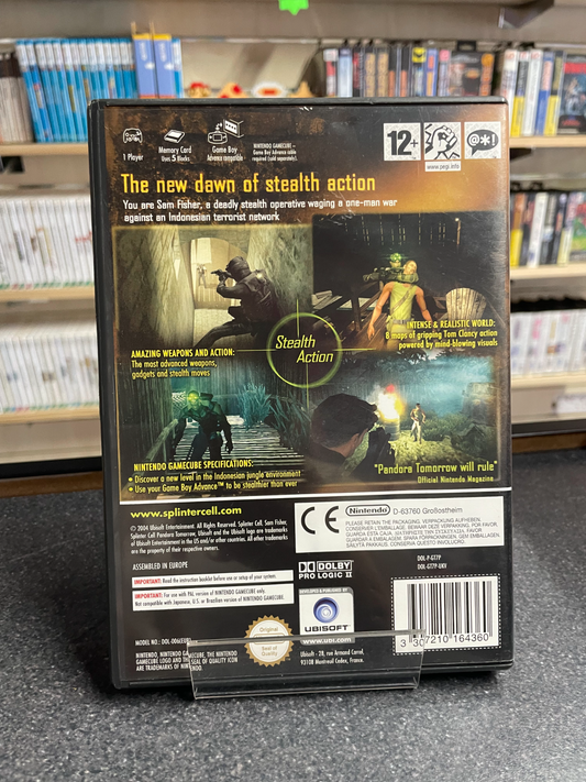 Tom Clancy's Splinter Cell: Pandora Tomorrow- Nintendo GameCube - No Manual