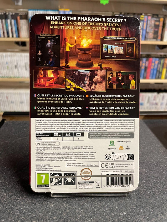 TINTIN reporter: Cigars of The Pharaoh - Nintendo Switch - Boxed Limited Edition