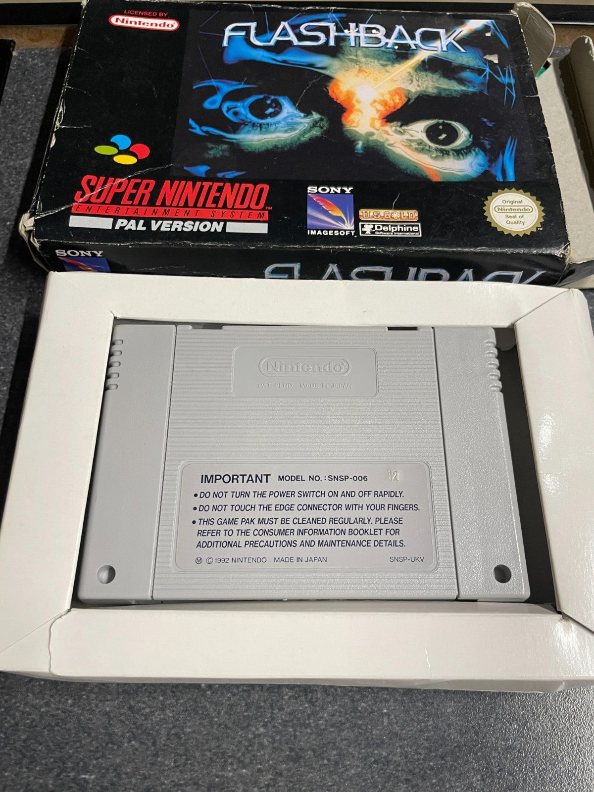 Flashback -Super Nintendo Entertainment System SNES - Boxed No Manual