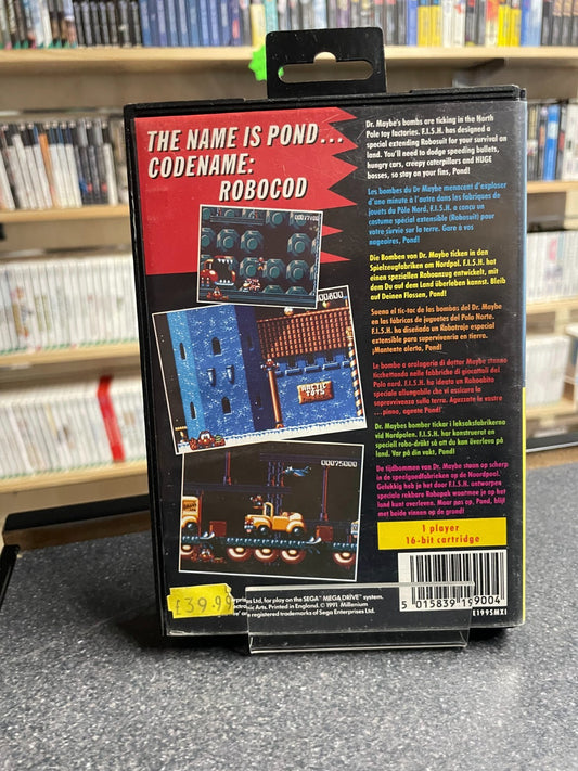 James Pond II 2 Codename: Robocod - Sega Mega Drive - Boxed with Manual