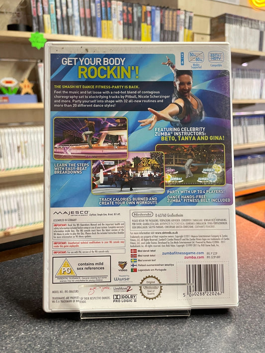 Zumba Fitness 2 - Nintendo Wii - Boxed with Manual