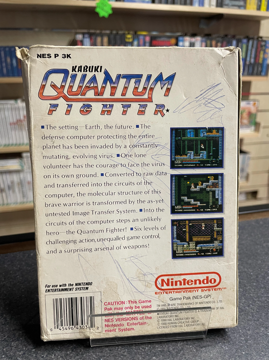 Kabuki Quantum Fighter -Nintendo Entertainment System NES - Complete with Manual