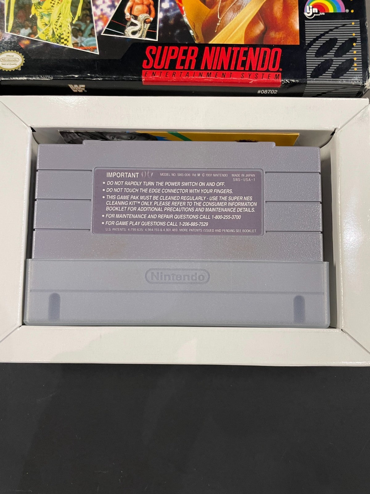 WWF Super Wrestle Mania - SNES - Boxed with Manual + Poster - USA