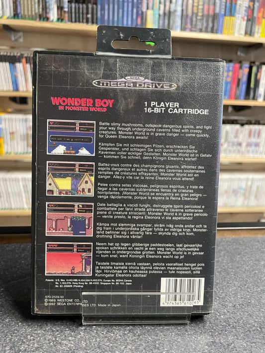 Wonder Boy in Monster World - Sega Mega Drive - Boxed no Manual