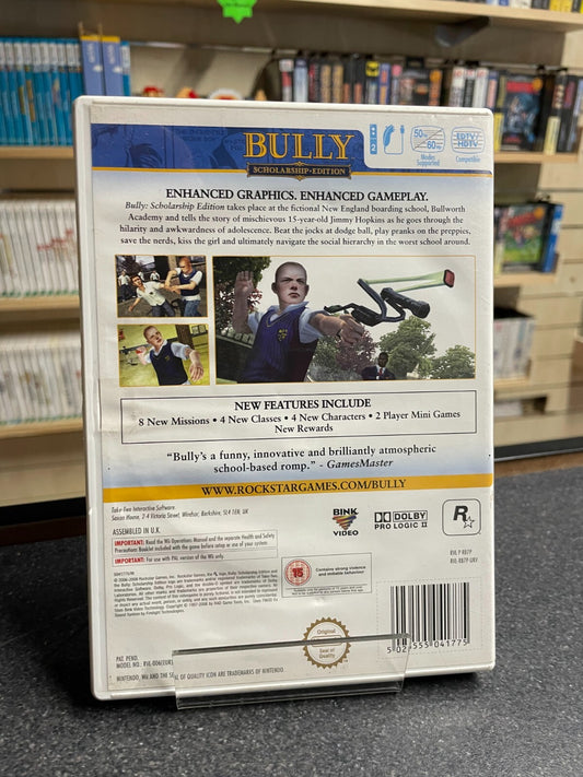 Bully: Scholarship Edition - Nintendo Wii - Complete with Manual
