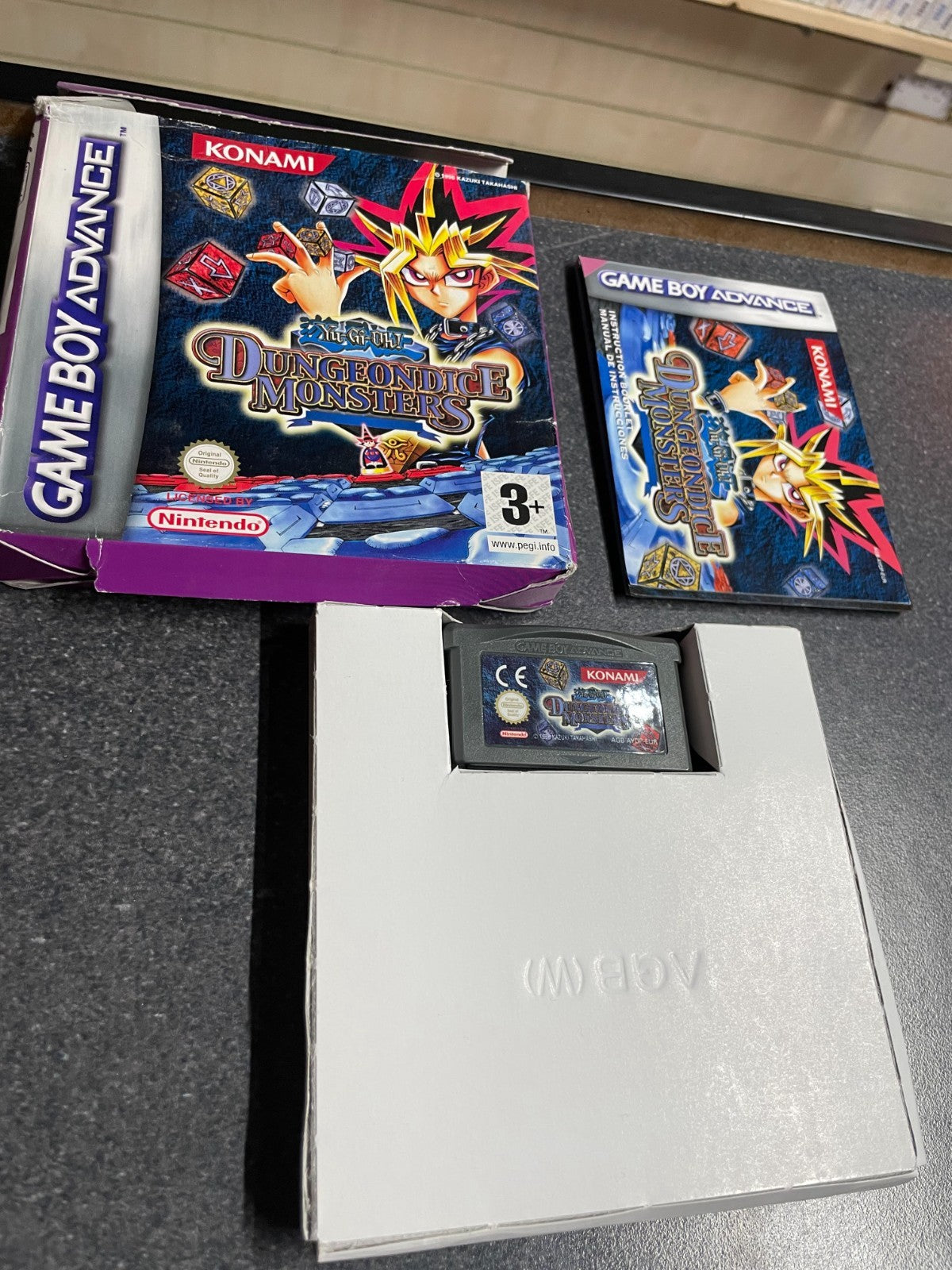 Yu-Gi-Oh! Dungeon Dice Monsters - Nintendo GameBoy Advance - Boxed w/Manual