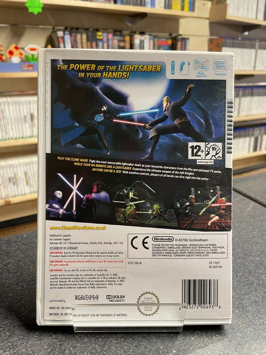 Star Wars the Clone Wars - Nintendo Wii - Boxed with Manual