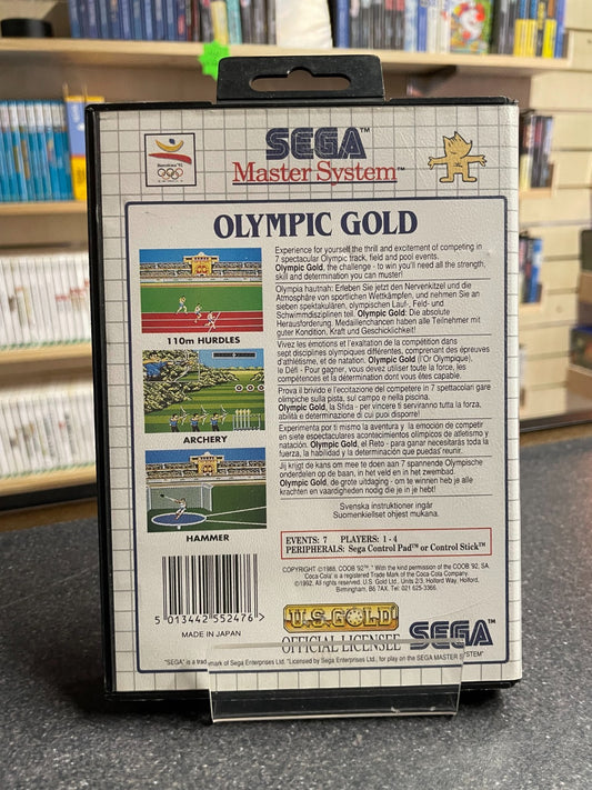 Olympic Gold: Barcelona '92 - Sega Master System - Boxed with Manual