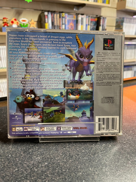 Spyro: Year of the Dragon - Sony Playstation One PS1 -Boxed with Manual