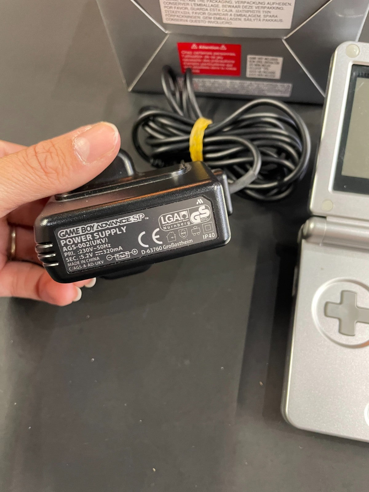 Nintendo GameBoy Advance SP - Silver - Complete & Boxed