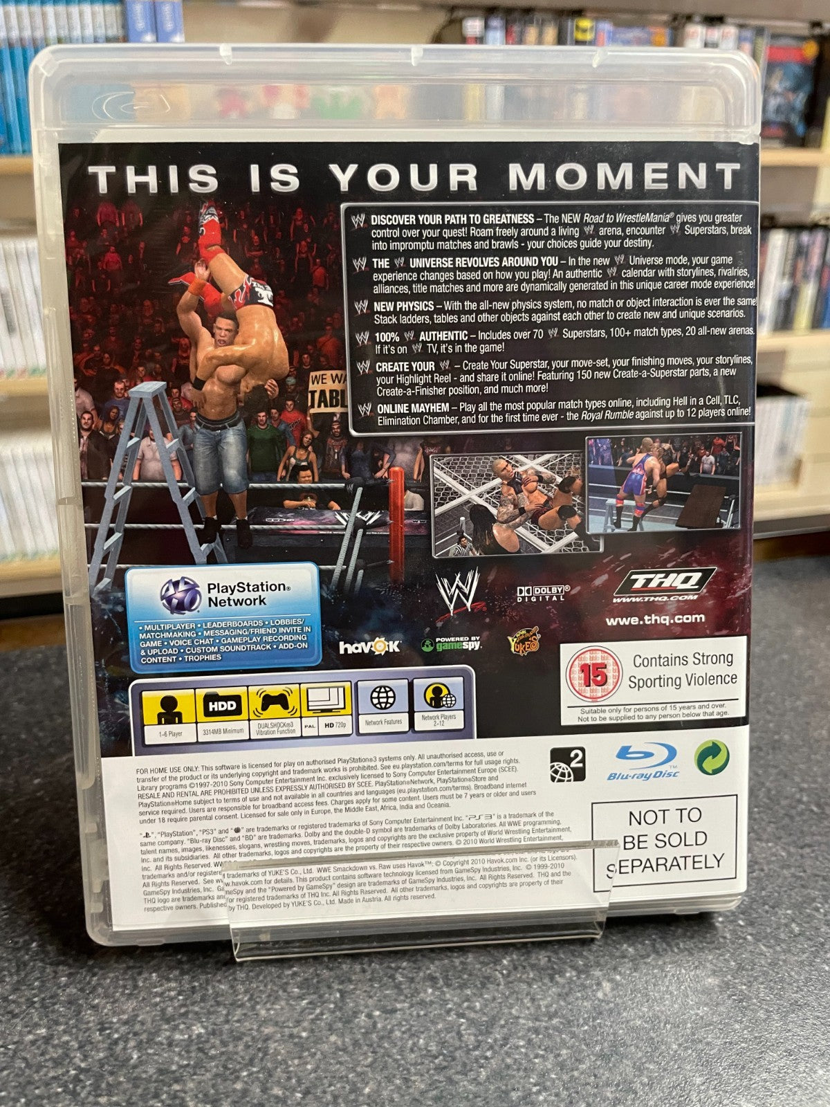 Smack Down vs Raw 2011: The Lord of Darkness Edition - Sony Ps3 - w/Manual