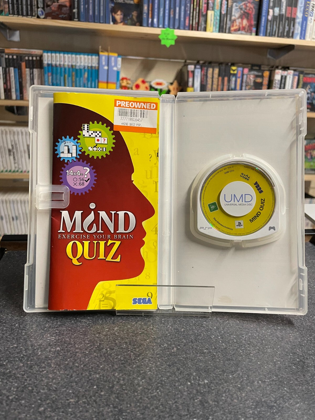 Mind Quiz: Excercise Your Brain - Sony - PSP - Complete with Manual