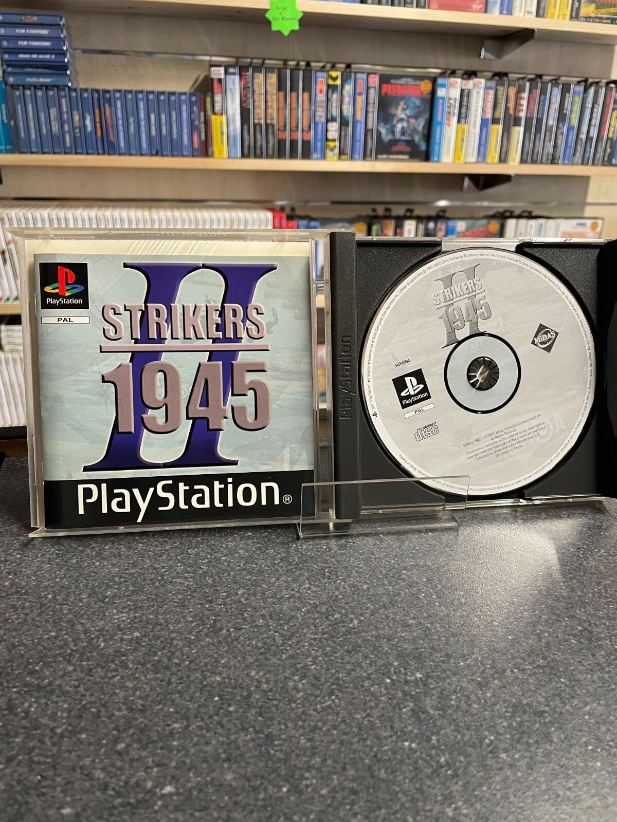 Strikers 1945 - Play station 1 PS1 - Complete with Manual