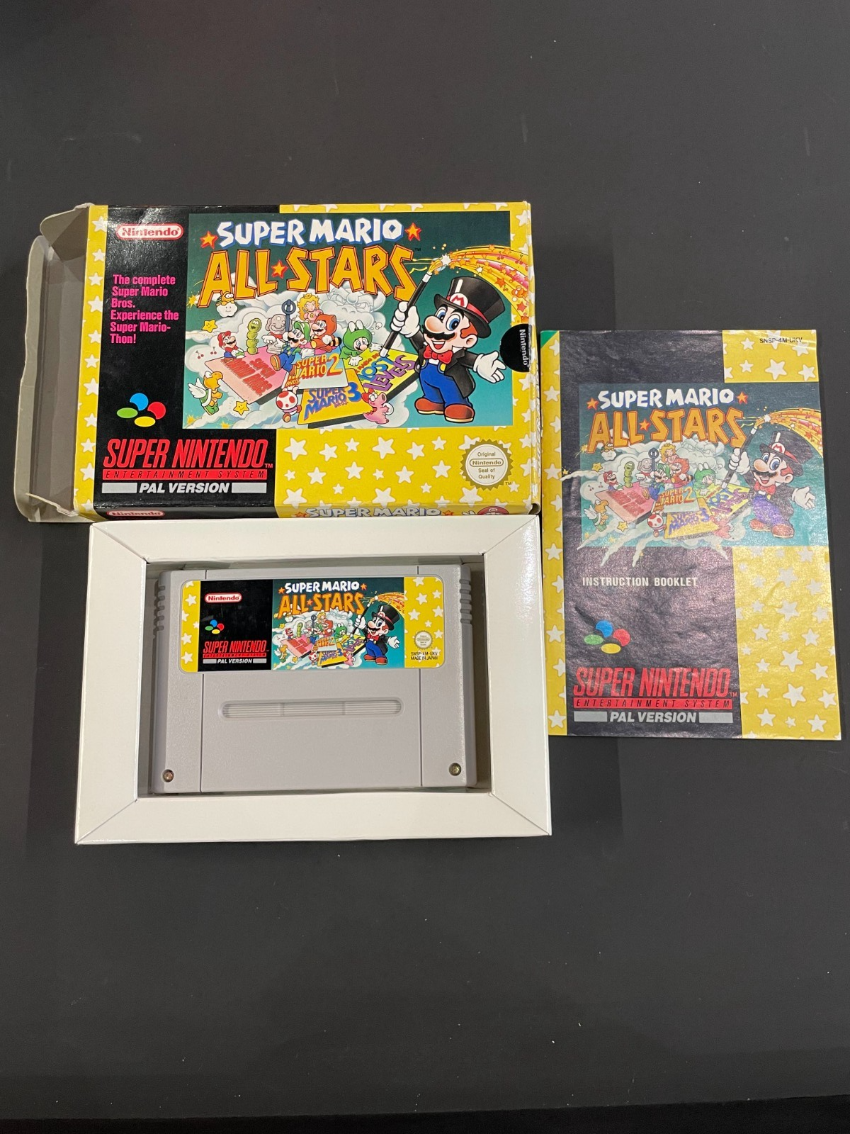 Super Mario All Stars - Nintendo SNES - Boxed with Manual