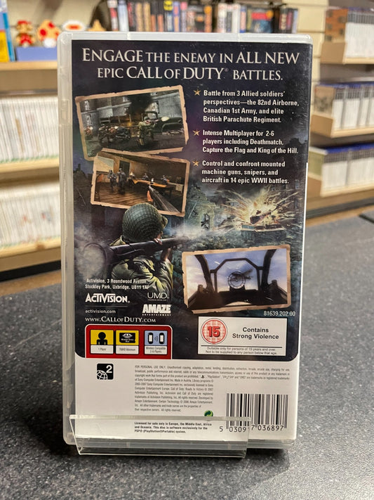 Call of Duty: Roads to Victory - Sony PSP - Boxed with Manual