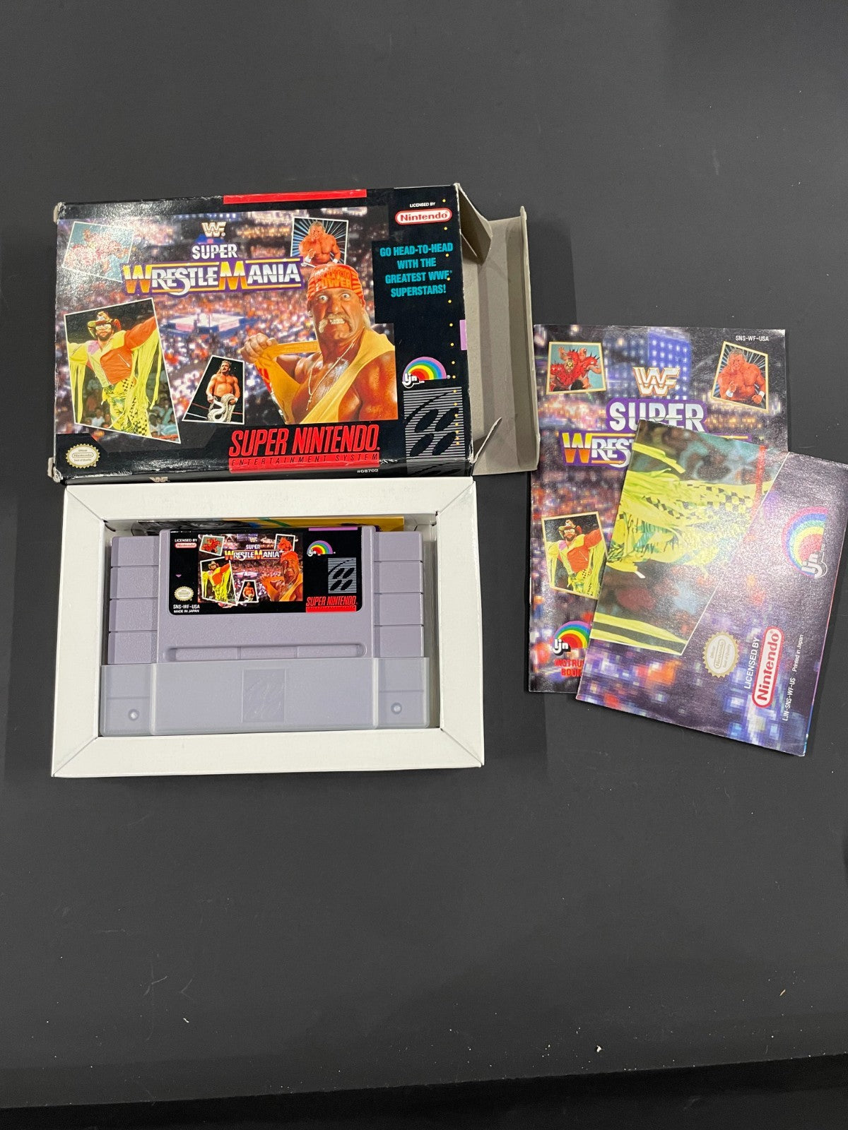 WWF Super Wrestle Mania - SNES - Boxed with Manual + Poster - USA