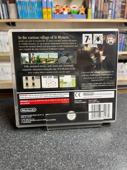 Professor Layton and the Curious Village - Nintendo DS - Compete with Manual