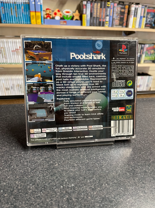 Pool: Shark - Sony Play station 1 PS1 - Complete with Manual