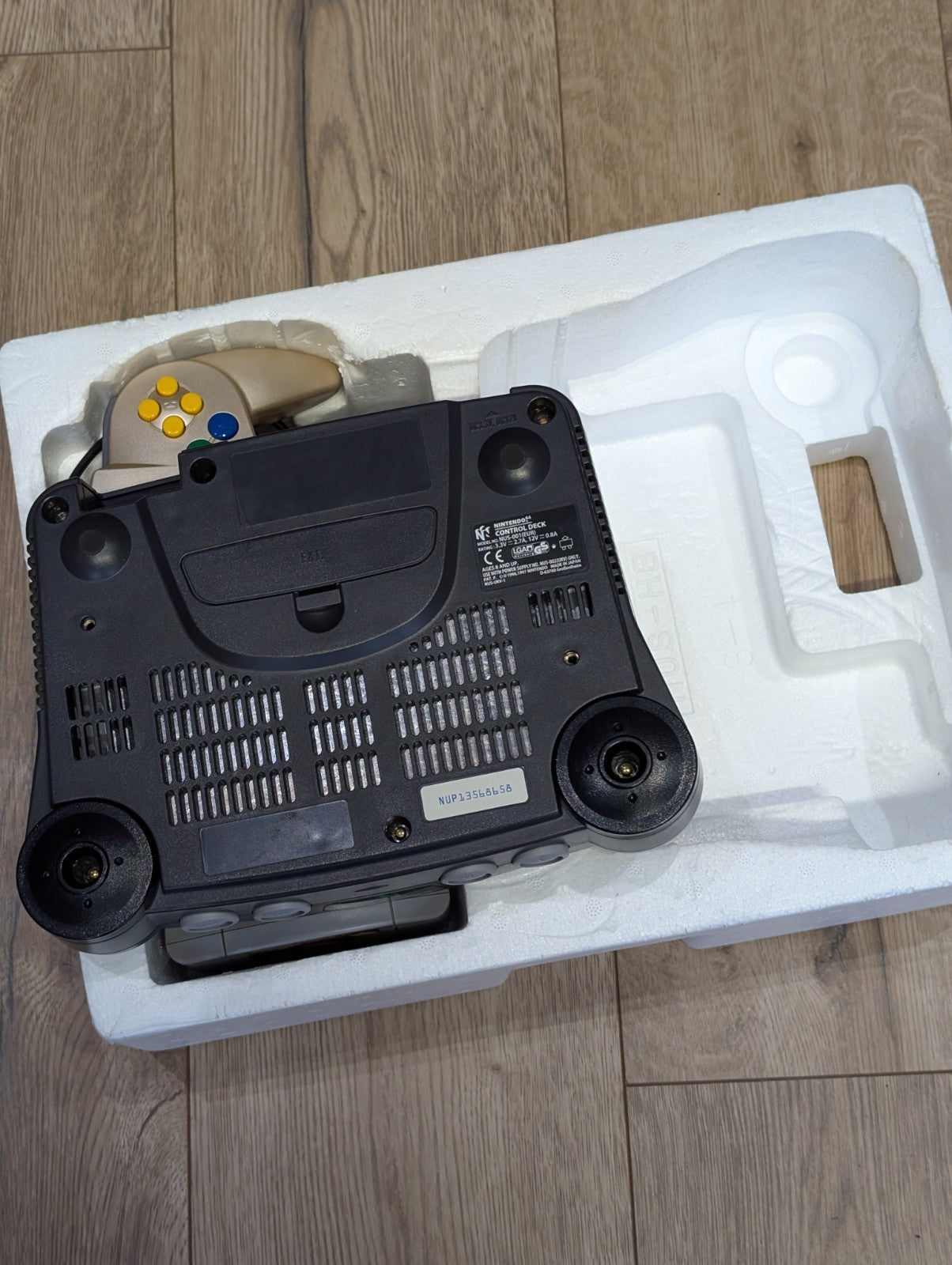 Nintendo N64 Console - Gold Controller - Boxed