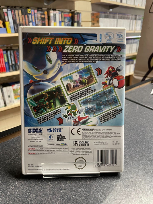 Sonic Riders: Zero Gravity - Nintendo Wii - Boxed with Manual
