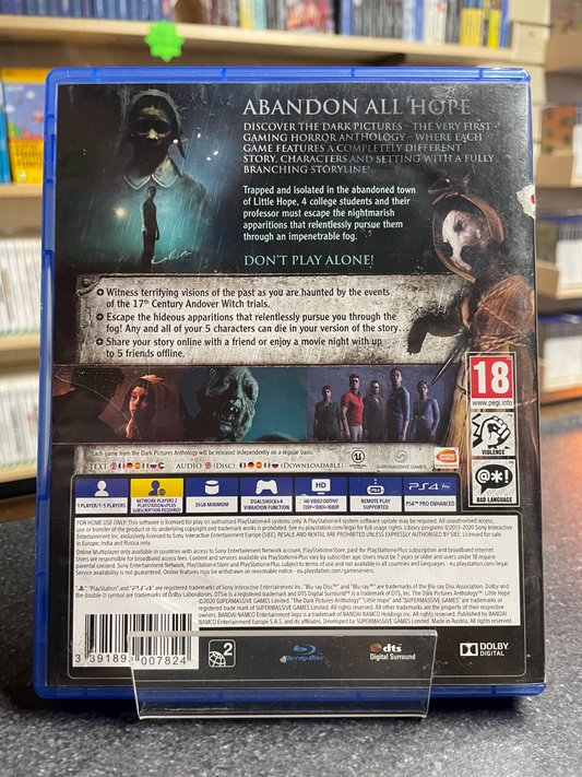 The Dark Picture: Little Hope - PlayStation 4 PS4
