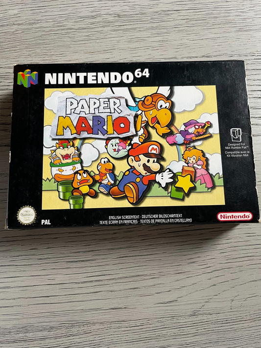 Paper Mario - Nintendo 64 N64 - Boxed & Complete VGC