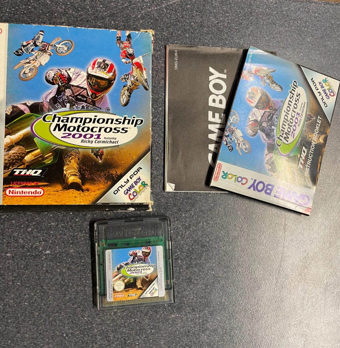 Championship Motocross 2001 - Nintendo Game Boy Color - Complete with Manual