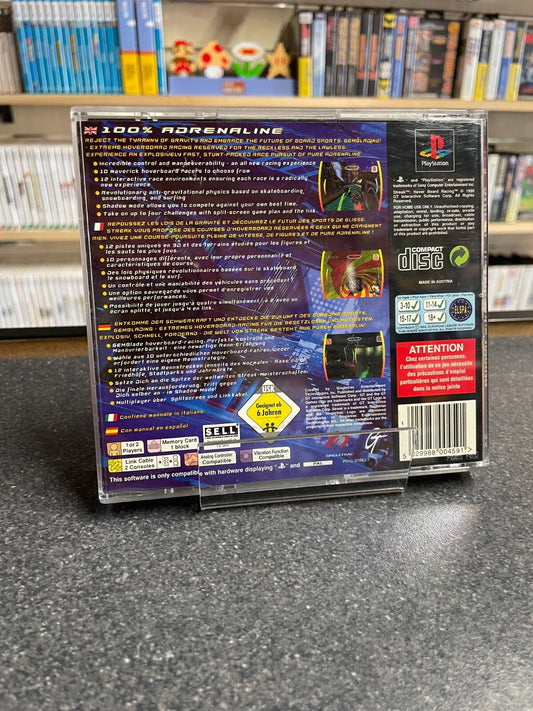 Streak: Hoverboard Racing - Sony PlayStation PS1 - Complete with Manual