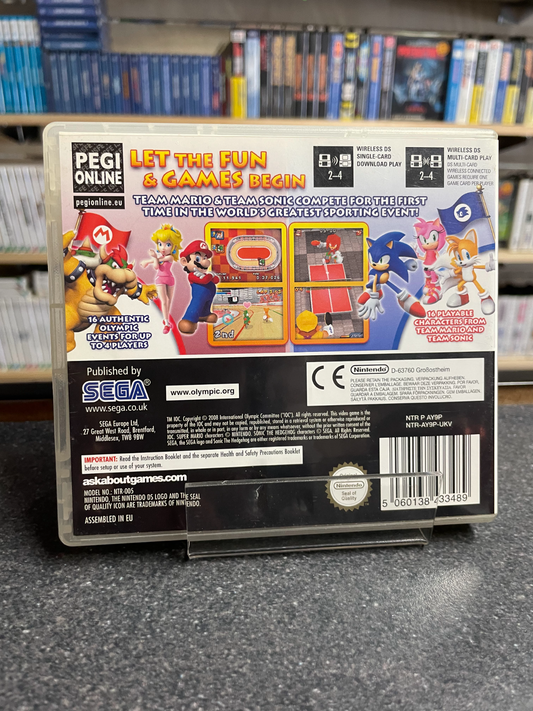 Mario & Sonic at the Olympic Games - Nintendo DS - Complete with Manual