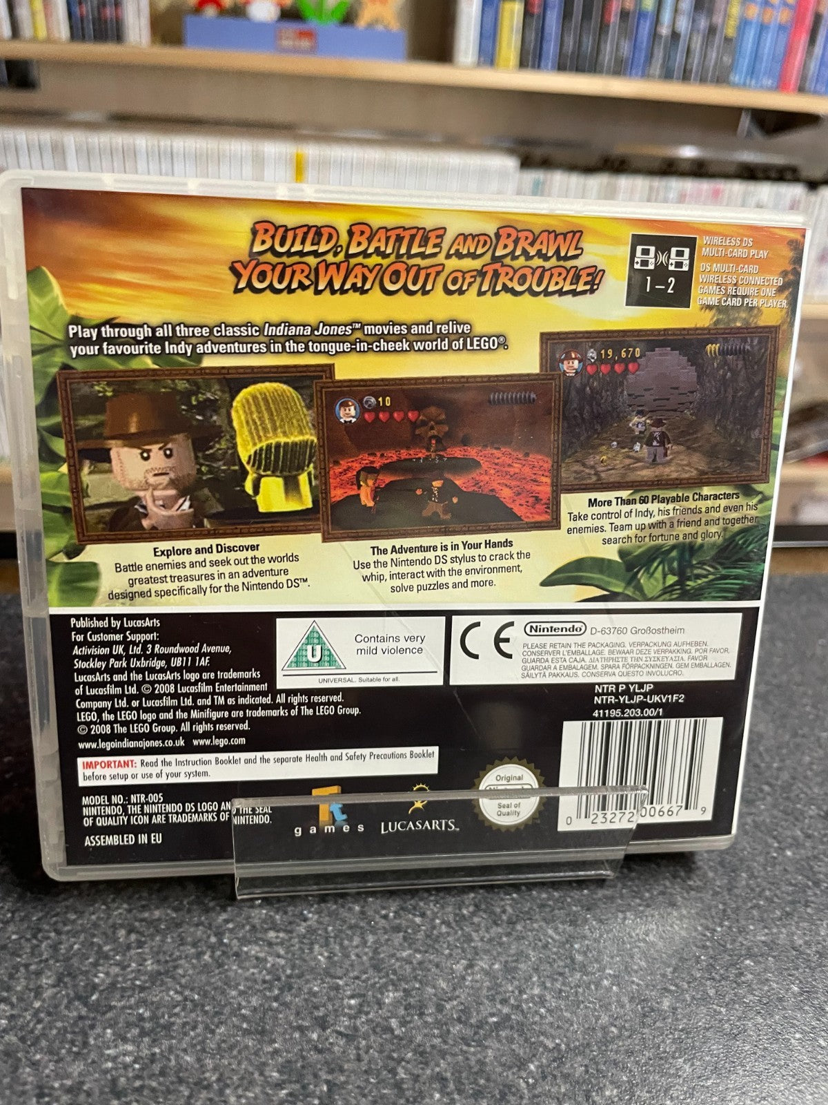 LEGO Indiana Jones: The Original Adventure - Nintendo DS - Complete with Manual