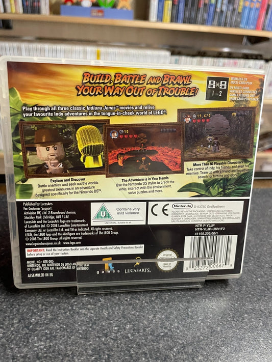 LEGO Indiana Jones: The Original Adventure - Nintendo DS - Complete with Manual