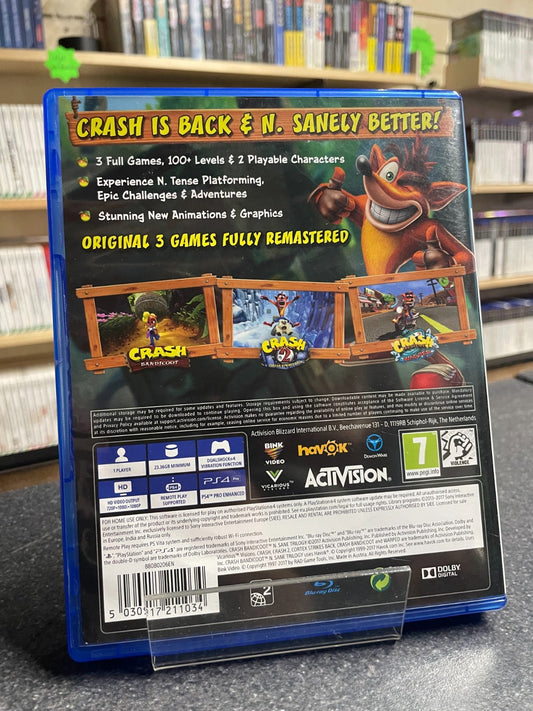 Crash Bandicoot N-Sane Trilogy - Playstation 4 - PS4 - Boxed