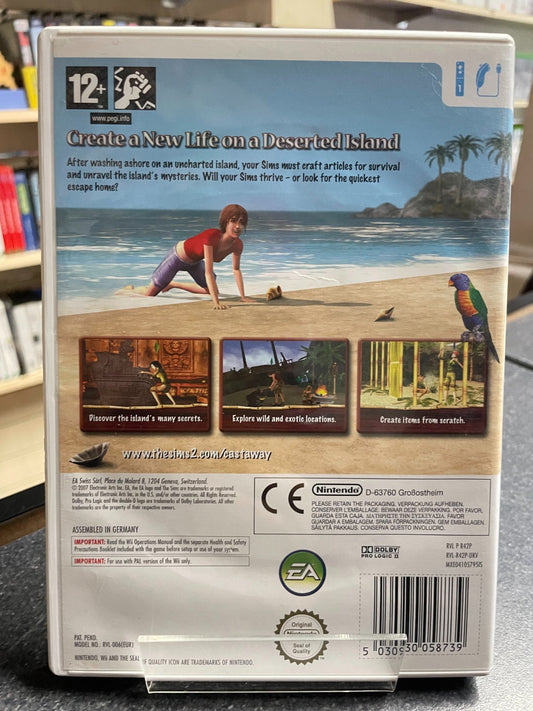 The Sims 2 Castaway - Nintendo Wii - Boxed with Manual