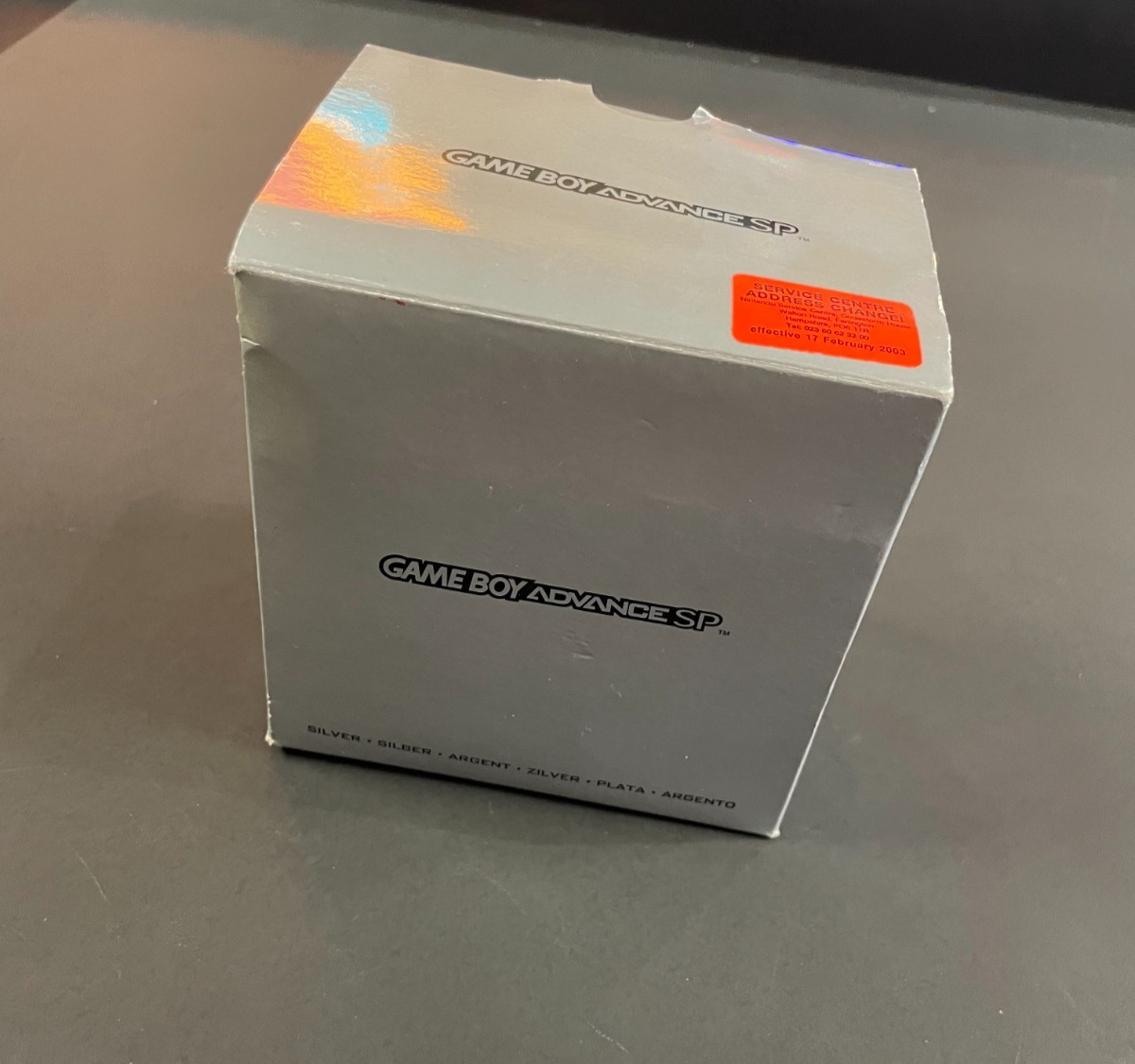 Nintendo GameBoy Advance SP - Silver - Complete & Boxed