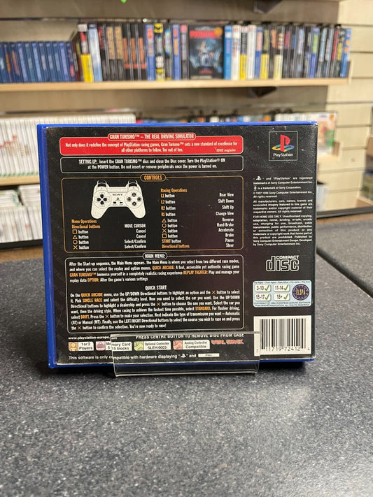 Sony PlayStation PS1 - Gran Turismo - Blockbuster Rental