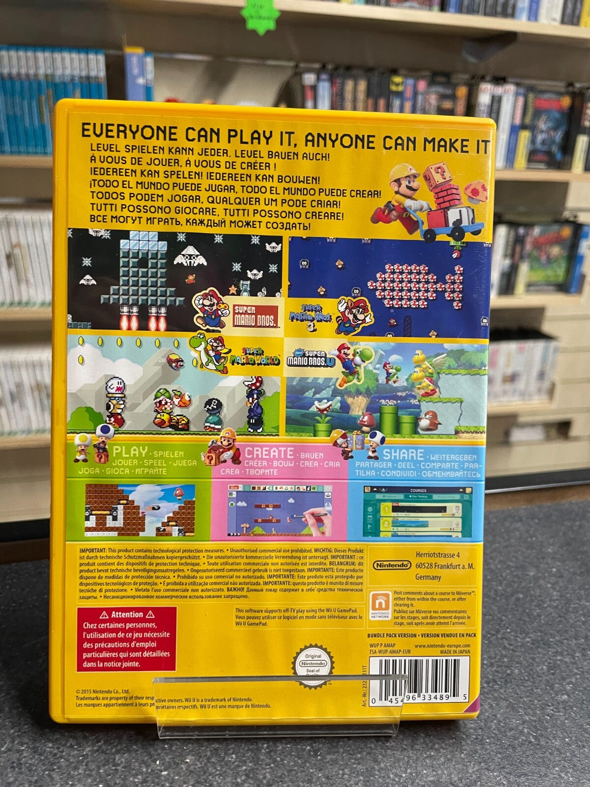 Super Mario Maker - Nintendo Wii U - Special Edition Complete with Manual & Book