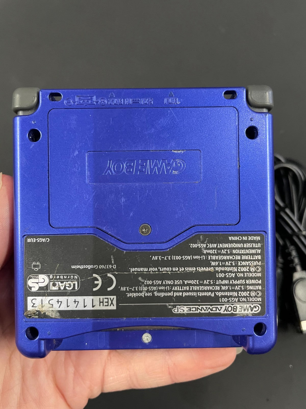 Nintendo GameBoy Advance SP - Blue - With Charging Cable